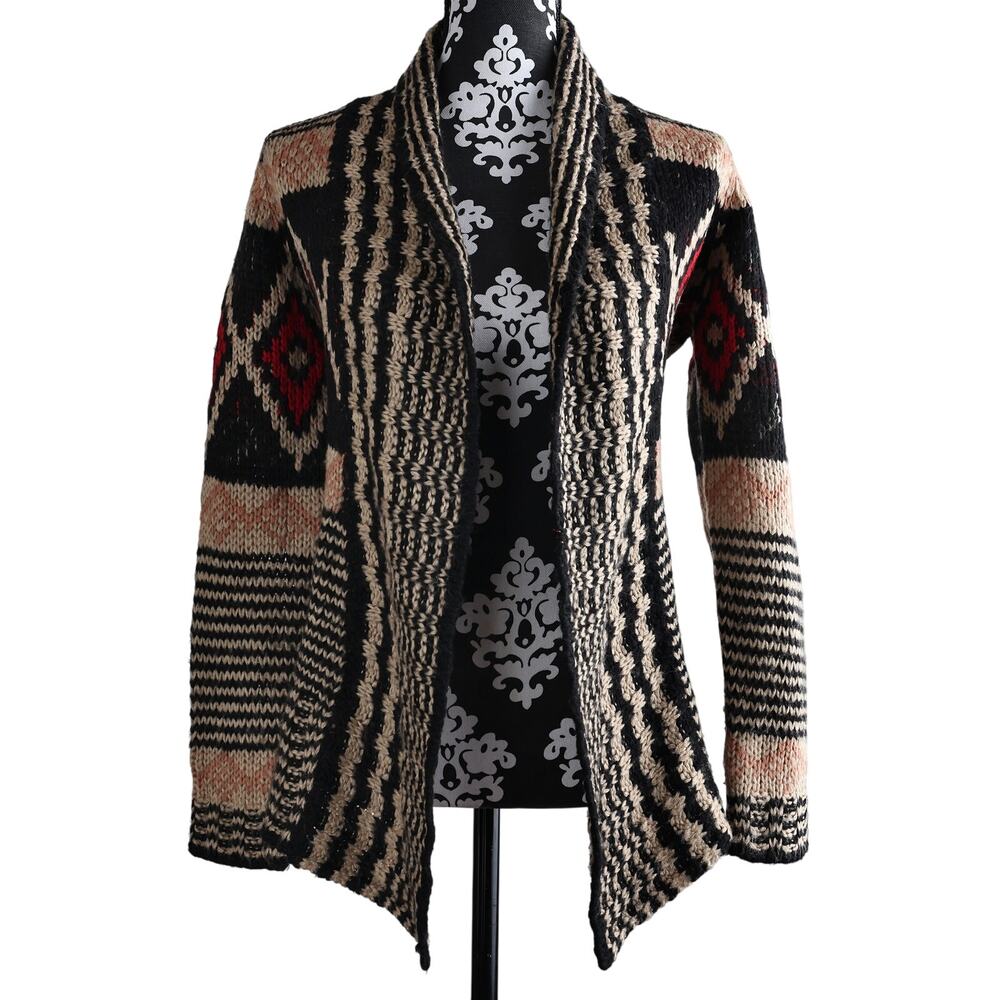 Women's Pink Republic Knitted Open Cardigan - Sz Medium